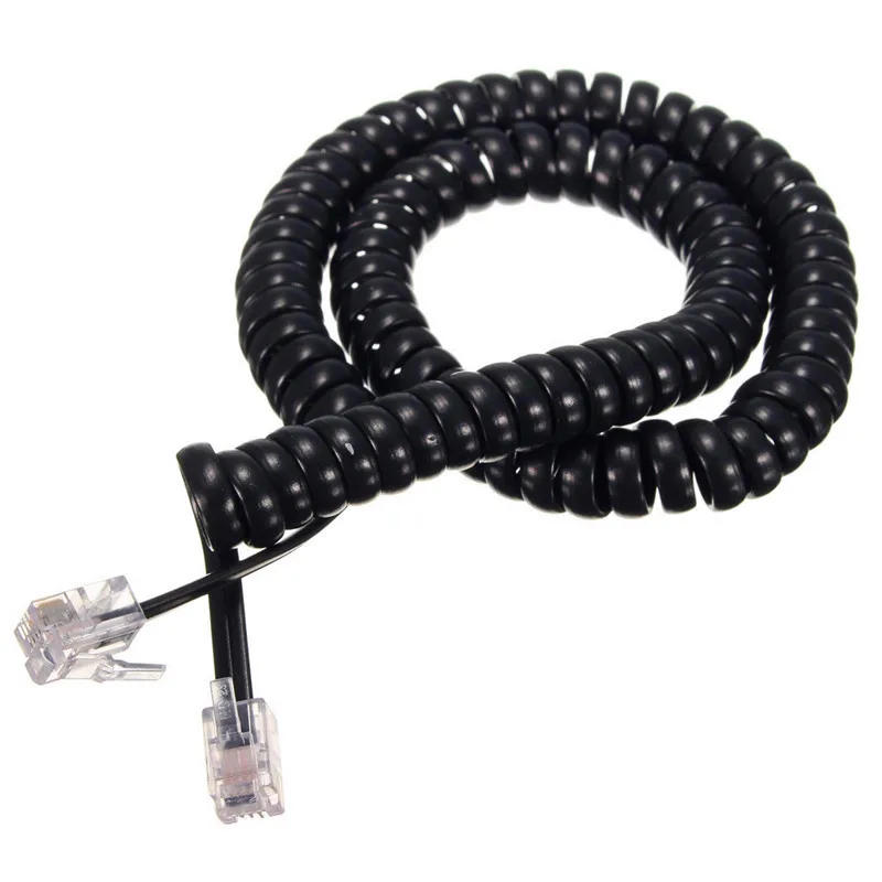 bilder für Durable 3 Meter Universal RJ10 zu RJ10 (4P4C) Standard Coiled Telefone Handys Kabel Lockige Blei Kabel Draht Stecker Adapter bilder für Durable 3 Meter Universal RJ10 zu RJ10 (4P4C) Standard Coiled Telefone Handys Kabel Lockige Blei Kabel Draht Stecker Adapter