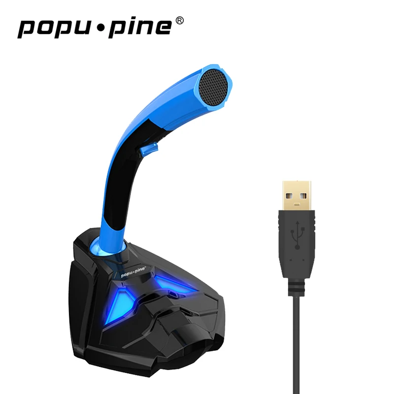 Popu · pine Gooseneck проводной микрофон USB студийный вокальный запись 360 всенаправленный