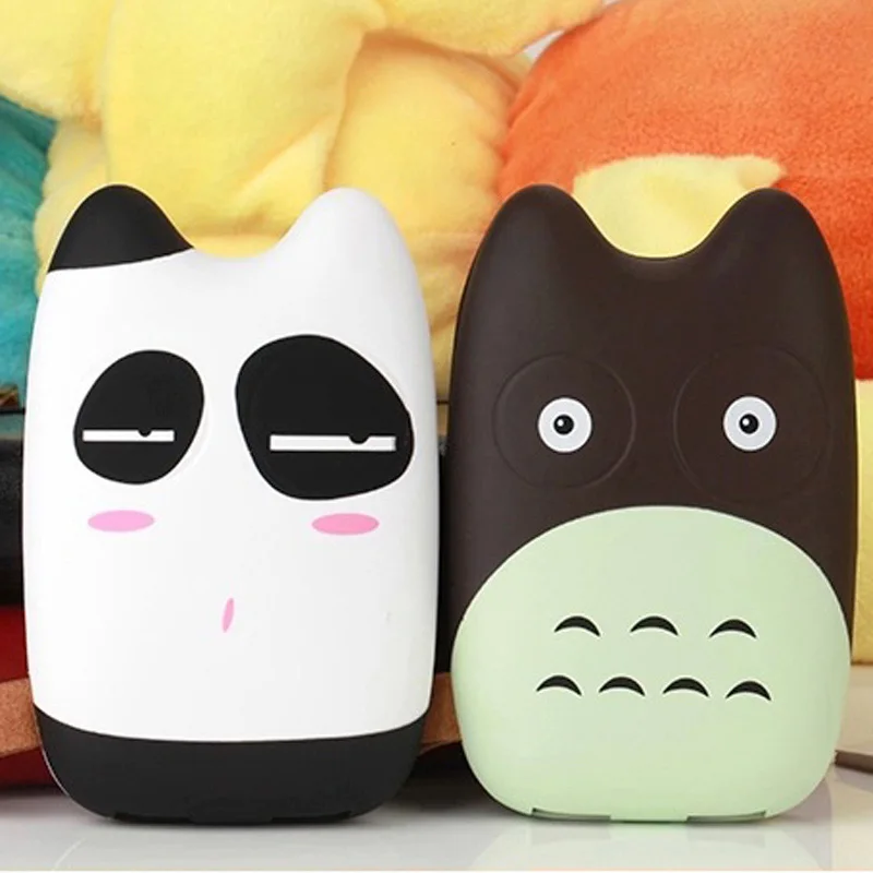 cute cartoon totoro Power Bank Real 8000mAh Dual USB portable charger external Battery Backup powers For All Phone