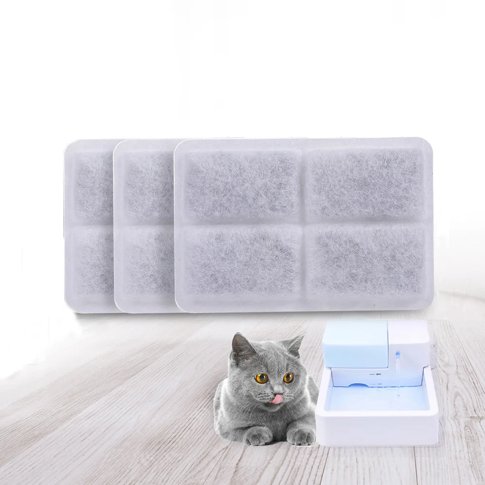

4Pcs Activated Carbon Filters Automatic Pet Drinking water Fountain For Cat Fountain Dog Water Drink Dispenser Bowl Dish Filters