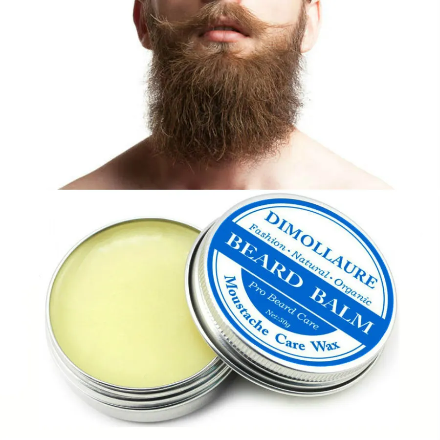 

Dimollaure Natrual Beard Balm Beard Conditioner Pro Beard Growth Organic Mustache Wax Beeswax Moisturizing Smoothing Beard Care
