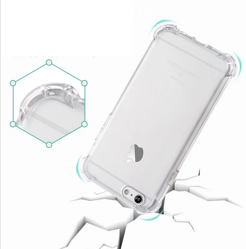 TOMKAS Half-wrapped Case For iPhone 6 Case Transparent With Design Plain Anti-knock Cases For iPhone 6 6S Plus Cases             (6)