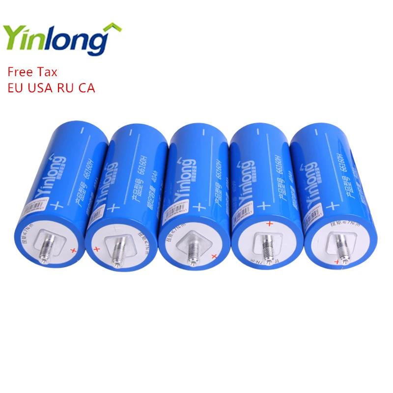 Yinlong 2,3 V 40Ah LTO 66160 аккумулятор 6 шт перезаряжаемый LTO66160H цилиндрический литиевый оксид титана аккумулятор