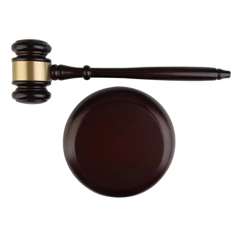 Wood Gavel Handmade Craft Lawyer Judge Auction Sale Hammer