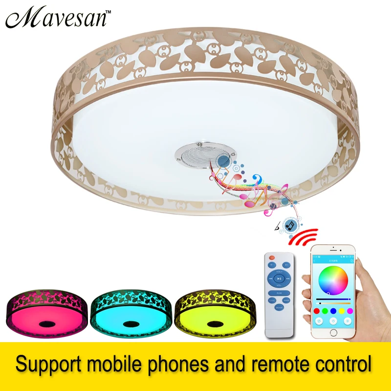 

Music Ceiling Light 36w for living room with Bluetooth 90-260V modern around Led ceiling luminaire for drawing room