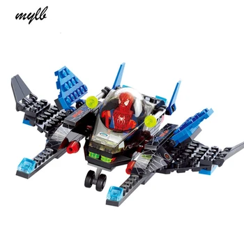 

mylb Super hero Spiderman Building Blocks Compatible CITY FRIENDS Spiderman Educational Toy boy Birthday Gift Brinquedo