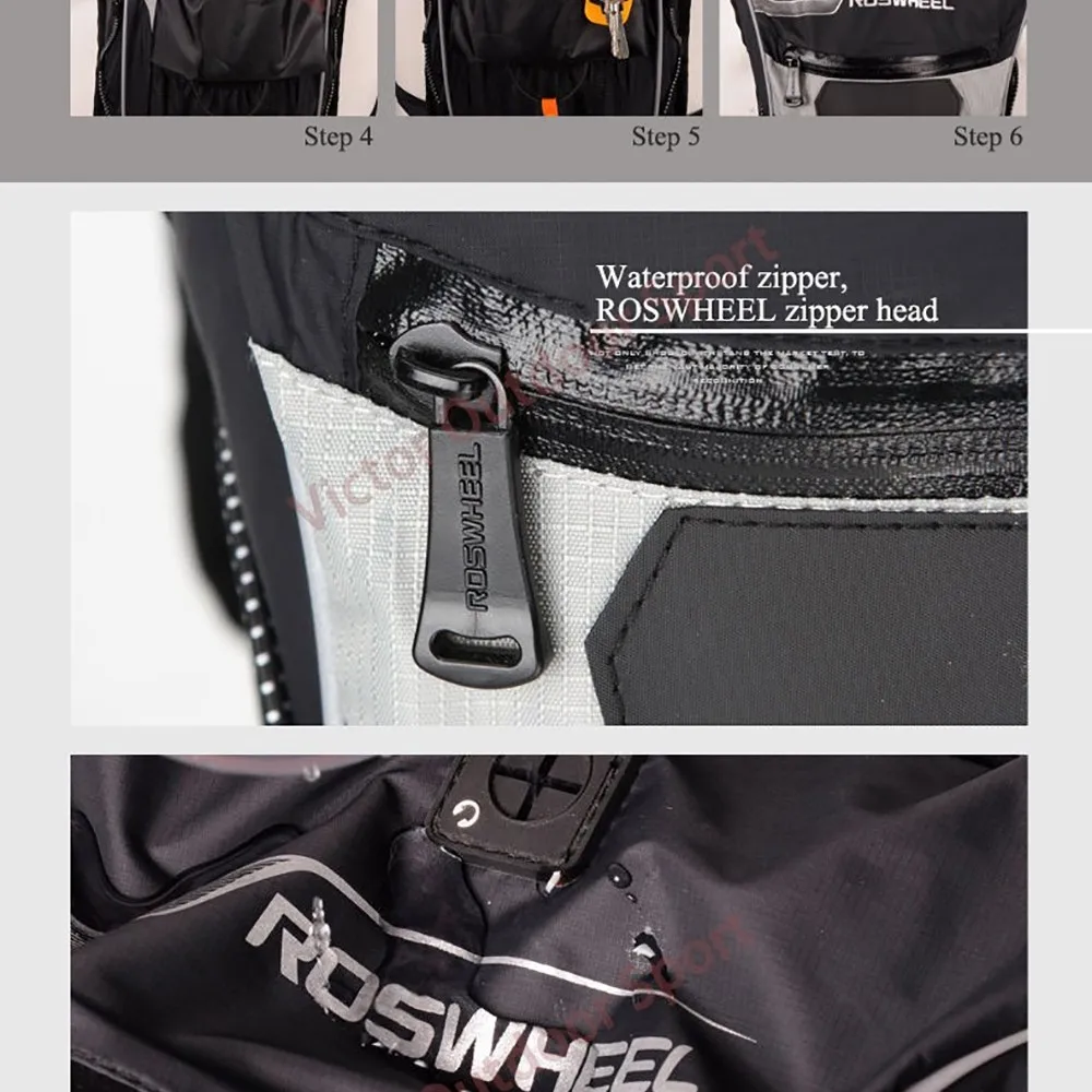 Sale Roswheel Waterproof Cycling Backpack MTB Bike Hydration Backpack Lightweight Sport Travel Backpack Water Bag Mochila Hidratacion 14