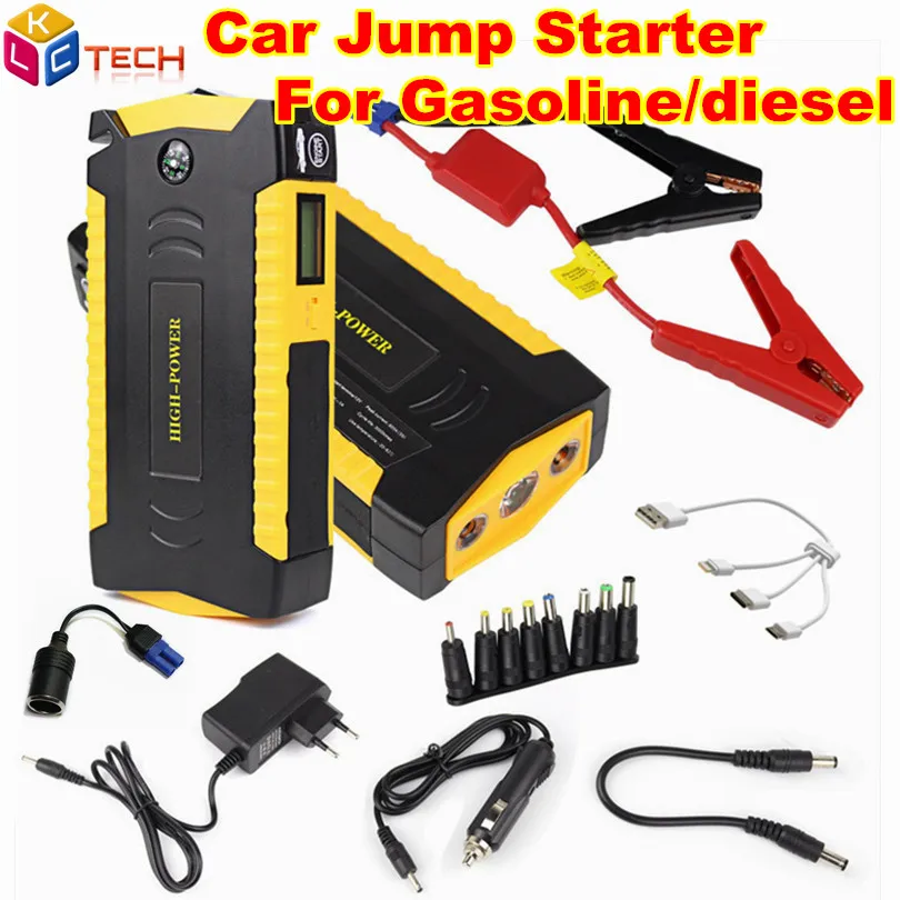 

Russion Stock! Car Jump Starter 16000mah Car Emergency For Petrol/Diesel Multi-function Booster Car Charger Battery Power Bank