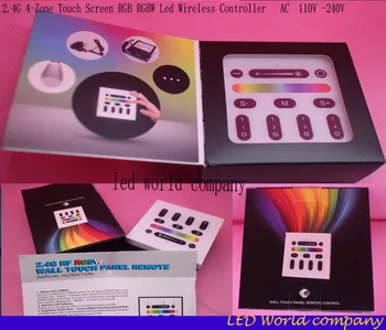 

RGB Controler Mi light 2.4G 4-Zone Touch Screen RGB RGBW Led Controller Wireless RF Remote Controller for Mi Light Led Bulb Led