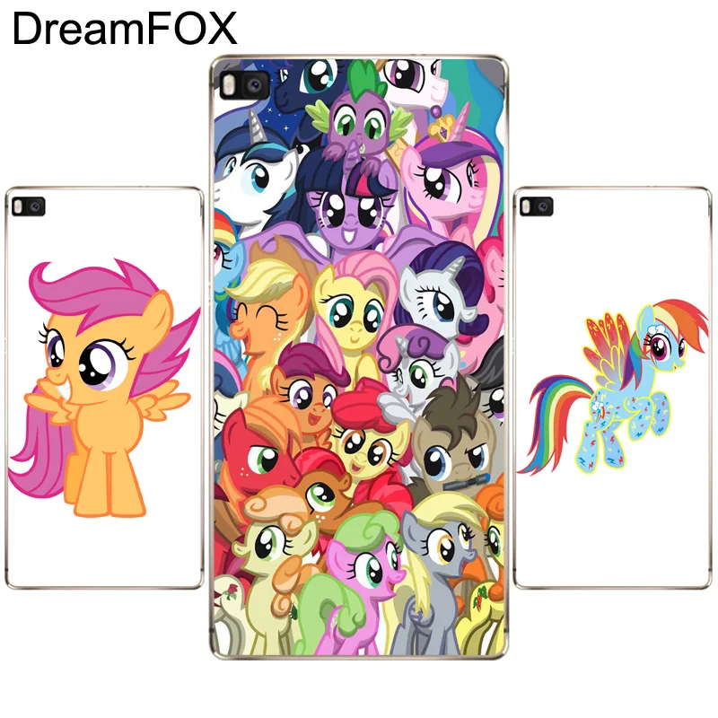 DREAMFOX K164 Rainbow dash Soft TPU Silicone Case Cover For Huawei P8 P9 P10 Lite Plus 2017 Honor 8 Pro 9 6X |
