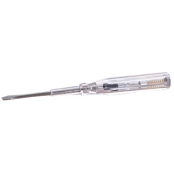 

1pc 100-500V Plastic Induced Electric Tester Screwdriver Probe With Indicator Light Voltage Tester Pen AC/DC Detector
