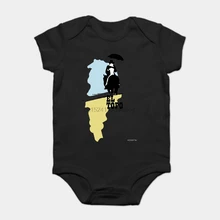 Сдельник для ребенка, детские Боди, Детская футболка, хлопковая футболка с короткими рукавами и принтом «моль-метафизический Вестерн» от Jodorowsky(цветной