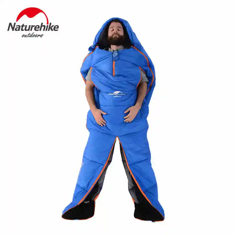 2 Size Wearable Outdoor Camping Mummy Sleeping Bags With Legs Thermal