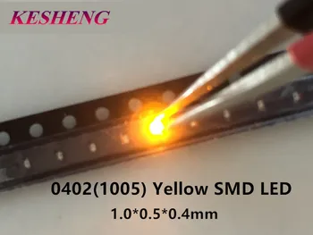 

LED Chip Yellow 0402 (1005) Surface Mount SMT Beads Light Emitting Diode SMD Lamp 1000pcs