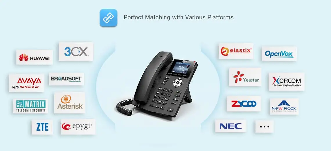 Fanvil X3S IP телефон SOHOIP телефон промышленности телефон 2 SIP линии HD голосовой POE с поддержкой наушников Smart Deskphone