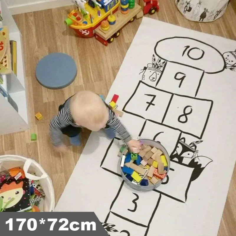 

Baby Crawling Rug Adventure Forest Blanket Kids Play Mats Road Track Game Gym Play Mat Floor Carpet Kids Room Decoration