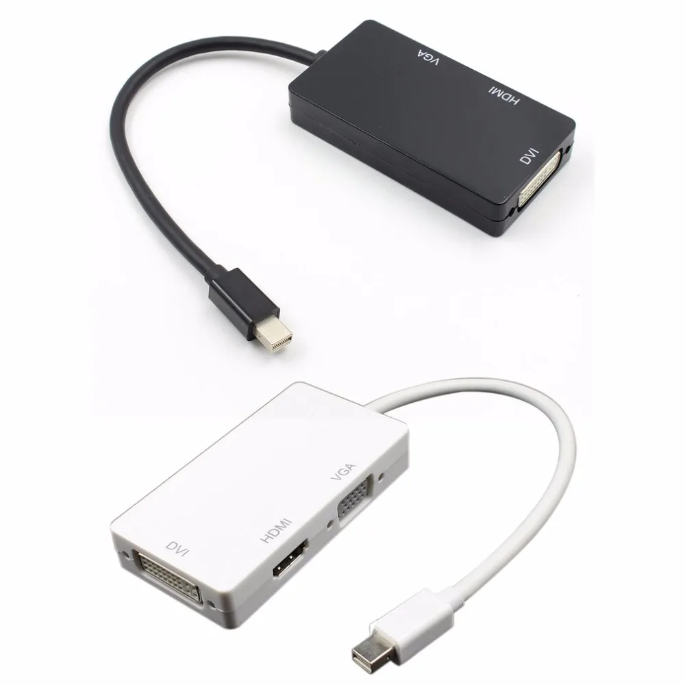 Адаптер Thunderbolt Mini Displayport DP HDMI VGA DVI 3 в 1 кабель конвертер для MacBook Air Pro Microsoft surface pro 2| |