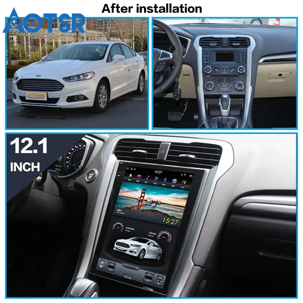 PX6 4 Гб ОЗУ Tesla стиль Android 8,1 Автомобильный gps навигатор для Ford Mondeo Fusion MK5 2013+ головное устройство Мультимедиа Радио магнитофон