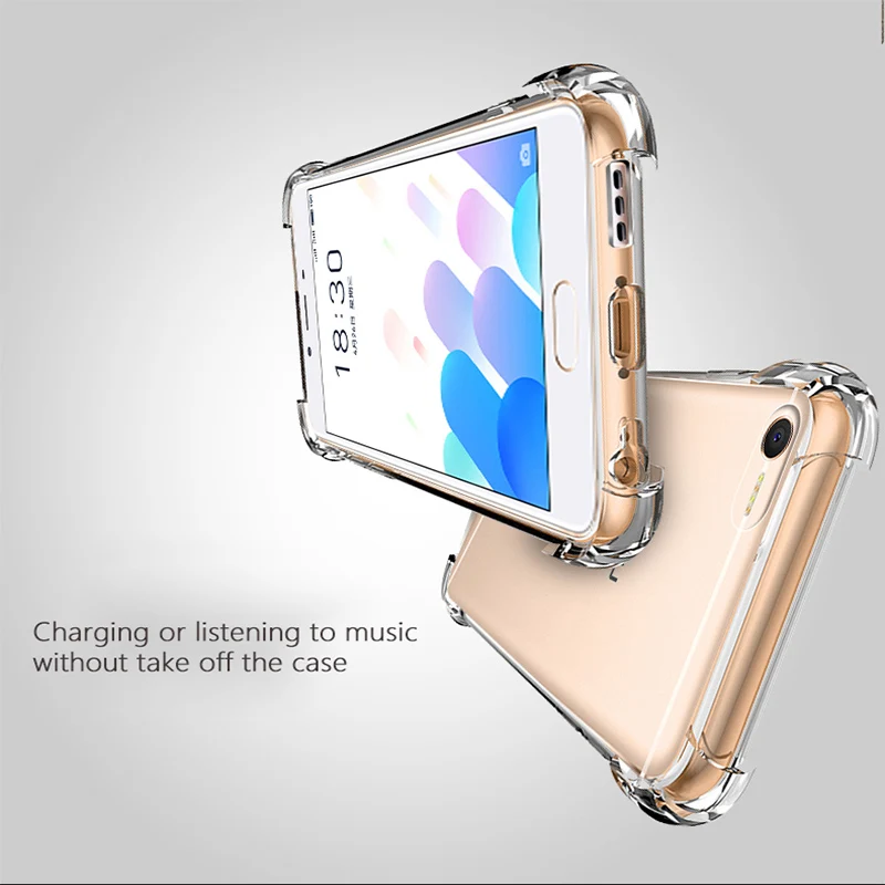 Прозрачный чехол из ТПУ для Mei zu Pro7 funda противоударный прозрачный Meilan Max NOTE6 etui coque