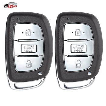 

KEYECU 2Pcs Smart Replacement Remote Car Key Fob 3Button 433MHz PCF7952 Chip for Hyundai Verna Elantra 2013+ FCC ID: 95440-3X510