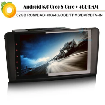 

9"Android 8.0 Car Radio Autoradio Octa Core DAB+ for Mercedes Benz GL-Class X164 WiFi 4G GPS BT USB SD DVR OBD DVT-IN Sat Navi