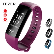 Original Tezer R5 Max smart wristband Heart rate Blood pressure sport smart wrist band pedometer smart watch for iOS Android