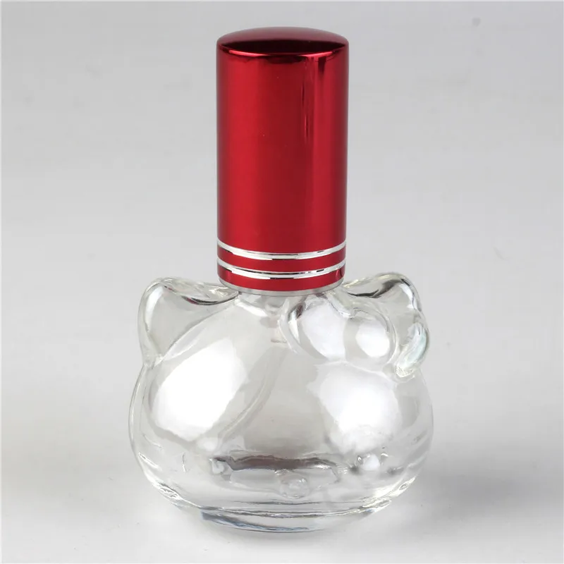10 мл прозрачное стекло Женская парфюмерная бутылка многоразового использования пустая косметическая бутылка-спрей для воды в форме Хеллоу Китти портативные повторные косметические инструменты