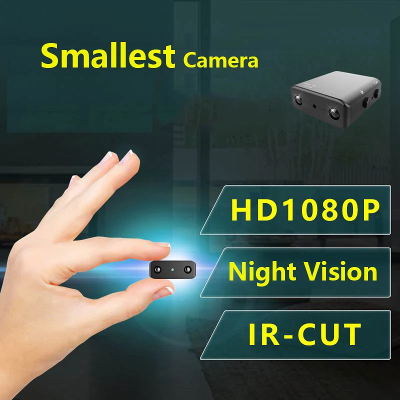 

IR-CUT Mini Camera Smallest 1080P Full HD Secret Camera Infrared Night Vision Micro Cam Motion Detection DV Support Hidden Card