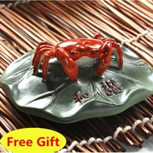 Heterochrosis Краб лотоса Чай Pet Украшения фиолетовый песок Чай комплект ручной бытовой Керамика Аксессуары для чая дома Украшения