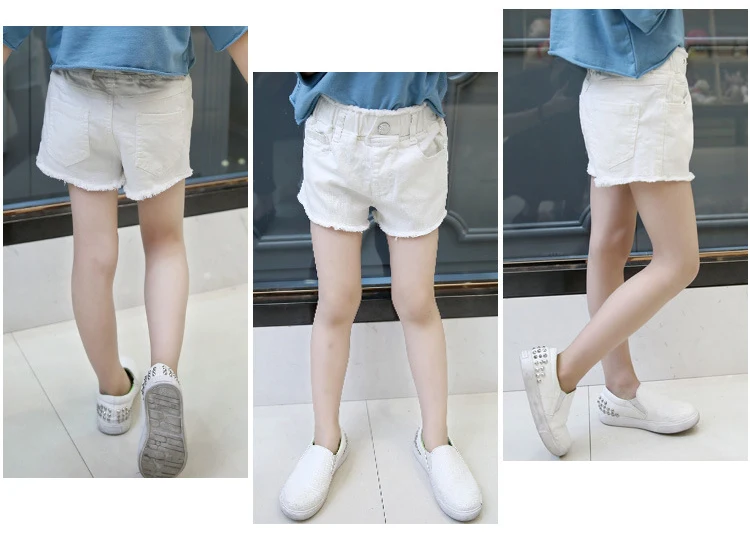 New Fashion 2018 Summer Shorts Baby Big Girls Clothes Kids Casual Solid Tassel Shorts For Girls Cotton Pockets Bottoms Clothing (17)