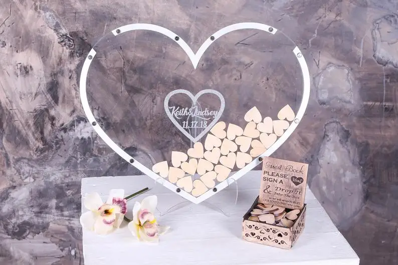 

Transparent wedding message book message book replacement delivery box message book heart message book heart message guest book