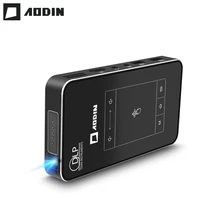 AODIN 1+32G WIFI Portable Projector Smart Multi-touch HD DLP Projector HDMI mini Pocket Projector LED Android Home Theater M8S
