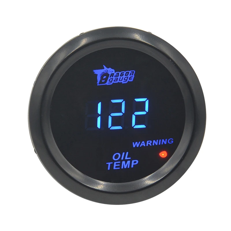Dragon gauge 52 мм sunglasssesl синий свет Цифровой Автомобильный датчик температуры масла