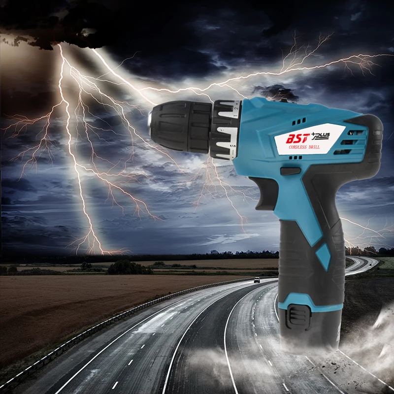 BST+PLUS(second style) 12V LITHIUM-ION BATTERY CORDLESS ELECTRIC HAND DRILL HOLE ELECTRICE SCREWDRIVER DRIVER WRENCH POWER TOOLS