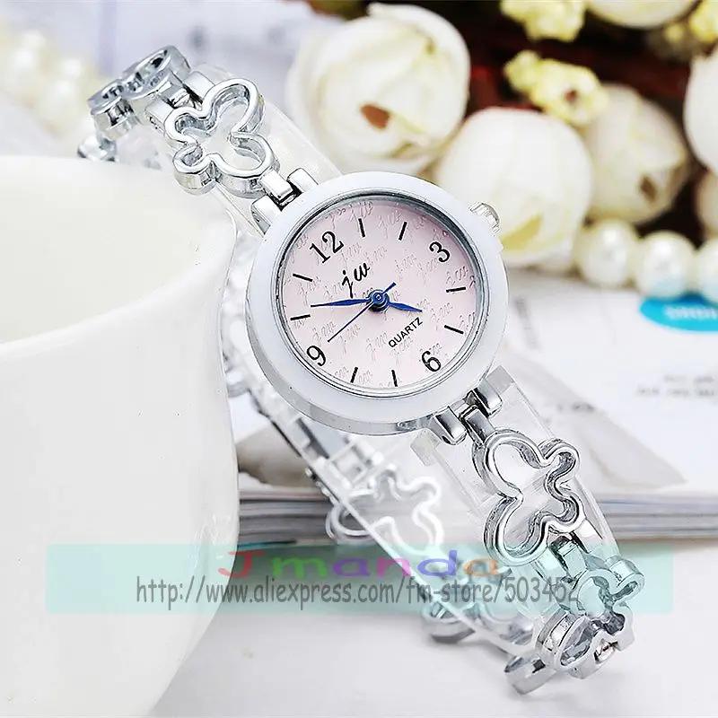 100pcs/lot JW-8226L stylish lady elegance watch  wrap quartz bracelet watch for women wholesale alloy watch