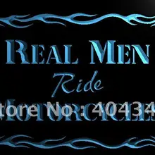 LK982-настоящие мужчины езды на мотоциклах Декор световая вывеска