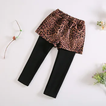 

2018 New Baby Girl Winter Velvet Pant Girls Kids Leopard Printed Shorts Leggings Children Trousers Clothing