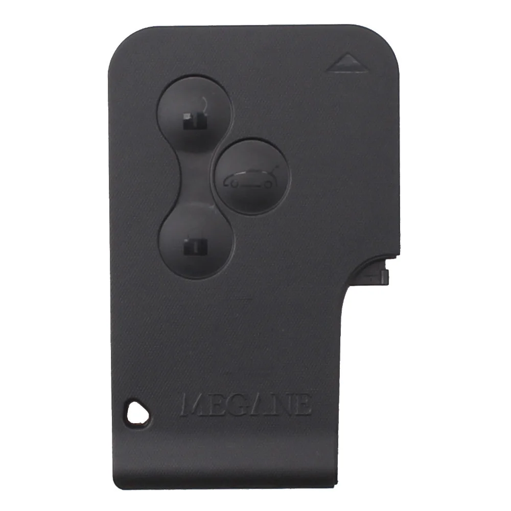 Remote Key 3 Buttons Uncut Blade Car Remote Flip Key Shell Case Fob Replacement Key Card for Renault Clio Megane Grand Scenic