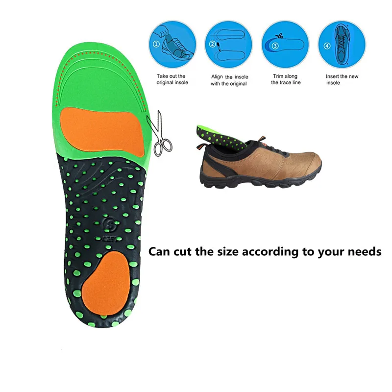 Стельки для мужчин и женщин научно проверенный дизайн Поддержка свода стопы ортопедическая обувные вставки подошвенный Fasciitis вставки