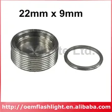 DIY 22 мм x 9 мм алюминиевый Драйвер Набор для Светодиодный фонарей(1 шт DIY 22 мм x 9 мм алюминиевый Драйвер Набор для Светодиодный фонарей(1 шт