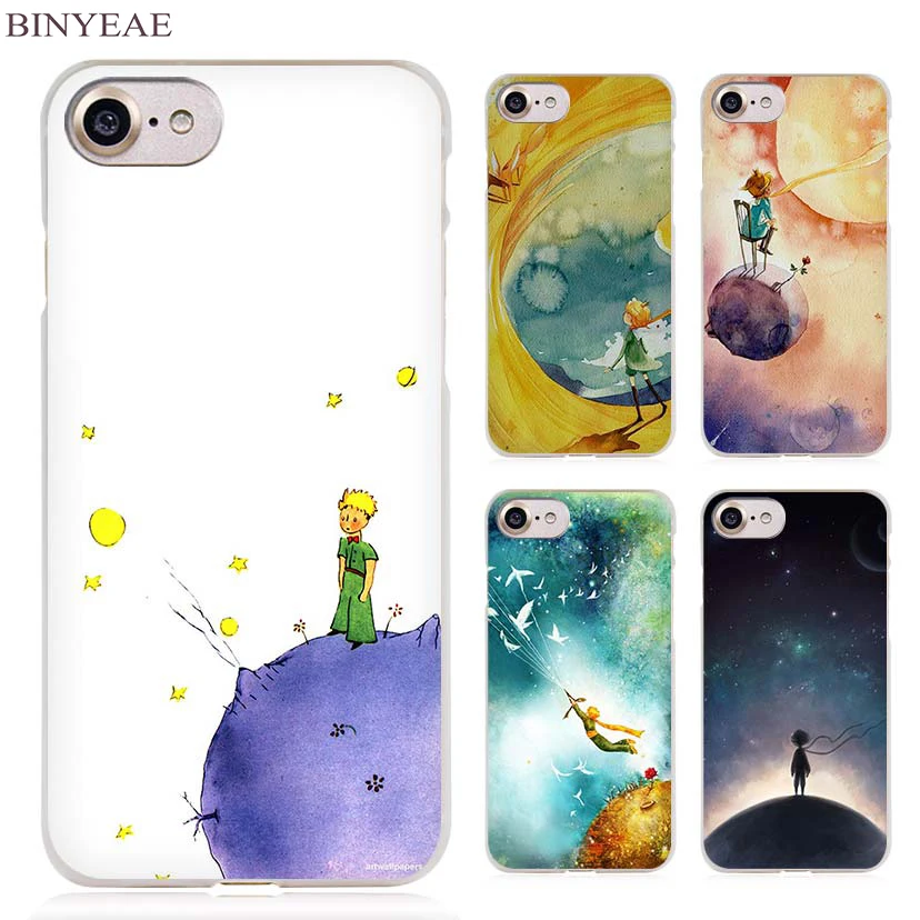 BINYEAE The Little Prince and the Fox Clear Cell Phone Case Cover for Apple iPhone 4 4s 5 5s SE 5c 6 6s 7 Plus