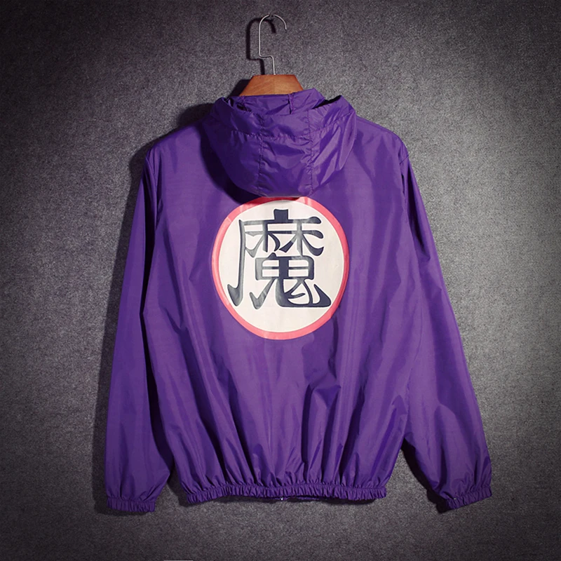 Dragon Ball Japanese Men's Jacket Streetwear Thin Hooded Windbreaker Jackets Anime Cosplay Kanji Streetwear Baseball Coats Women Dragon Ball Japanese Men's Jacket Streetwear Thin Hooded Windbreaker Jackets Anime Cosplay Kanji Streetwear Baseball Coats Women
