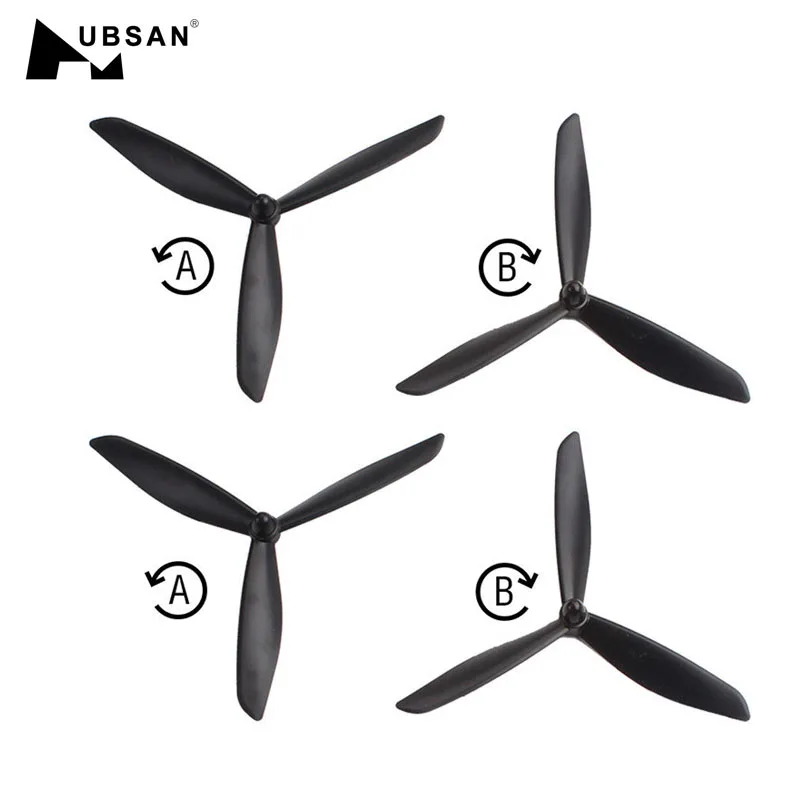4 шт. Hubsan H109S X4 запасные части модернизированные треугольные 3 Лопасти CW CCW