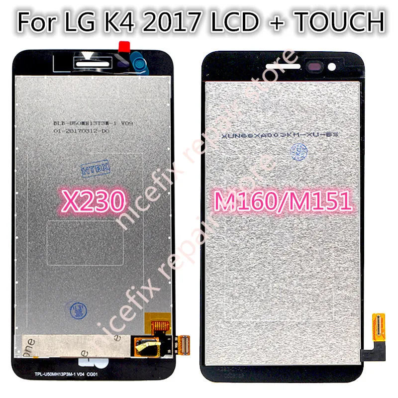 Для Lg K4 2017X230 X230DSF M160 ЖК дисплей кодирующий преобразователь сенсорного экрана в