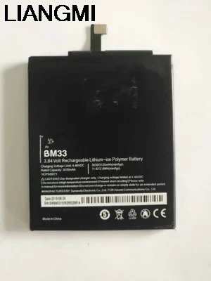 BM33 Аккумулятор для Xiaomi Mi4i Mi 4i оригинальный аккумулятор телефона 3120 мАч сменный
