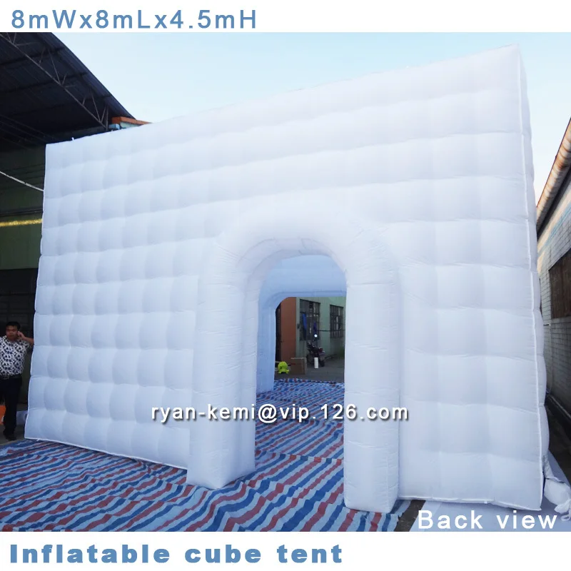 8x8x4,5 mH надувная кубическая палатка кубической огромная Палатка Надувные палатки рекламная надувная палатка