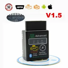 PIC18F25K80 ELM327 BT V1.5 OBD2 أداة مسح ضوئي مركبة خطأ رمز قارئ OBDII الماسح الضوئي محول السيارات إيقاف تحقق ضوء المحرك