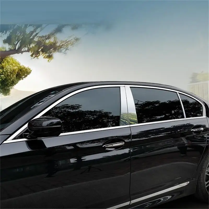 

Window Body Rear Bumper Automobile Modified Chromium Decorative Car Styling Modification Bright Sequins 18 19 FOR BMW 5 Series