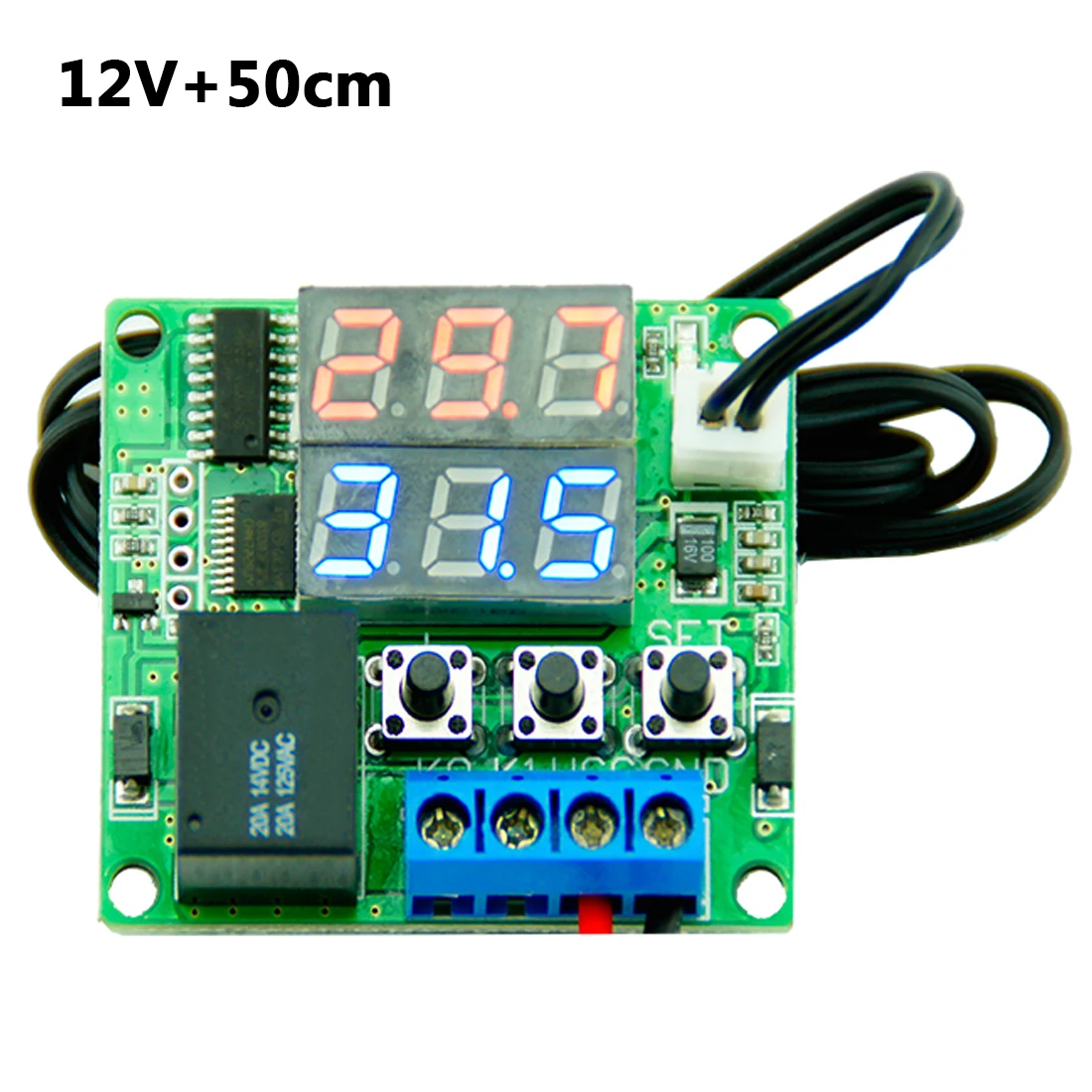 

Switch Controller Relay NTC Sensor Module DC 12V Dual LED Digital Thermostat Temperature Controller Thermometer Thermo 1pcs
