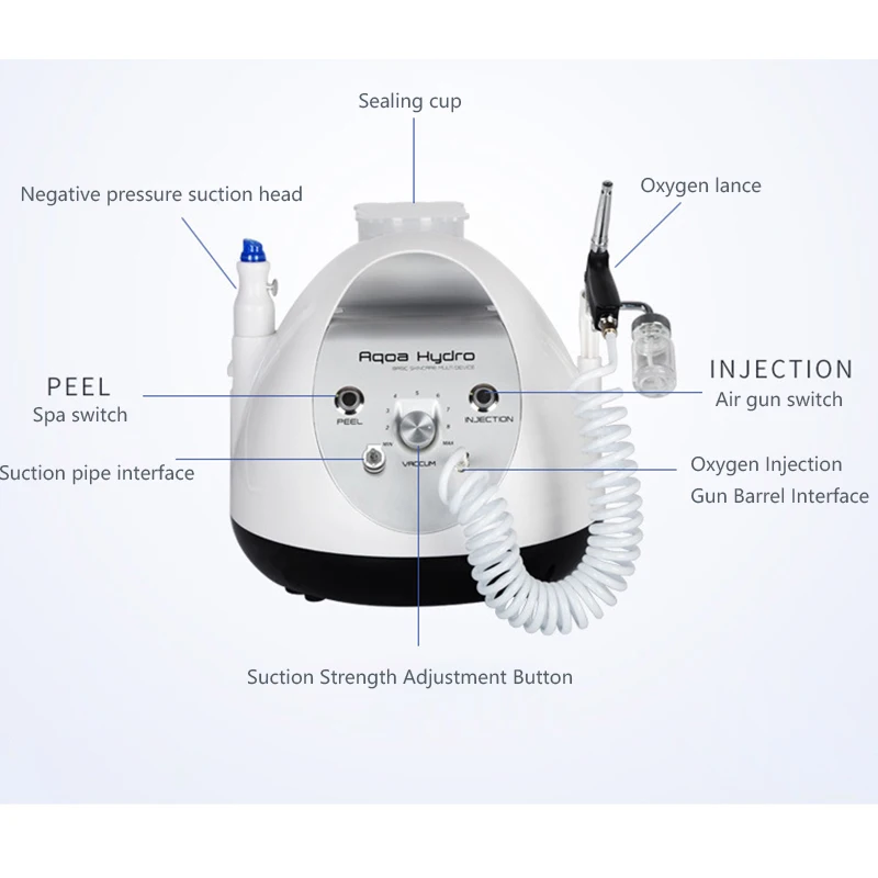 Новая Вода кислородный увлажняющий аппарат для лица кожная терапия Гидра дермабразия кислородный спрей глубокий уход за лицом Очищающий Инструмент для красоты